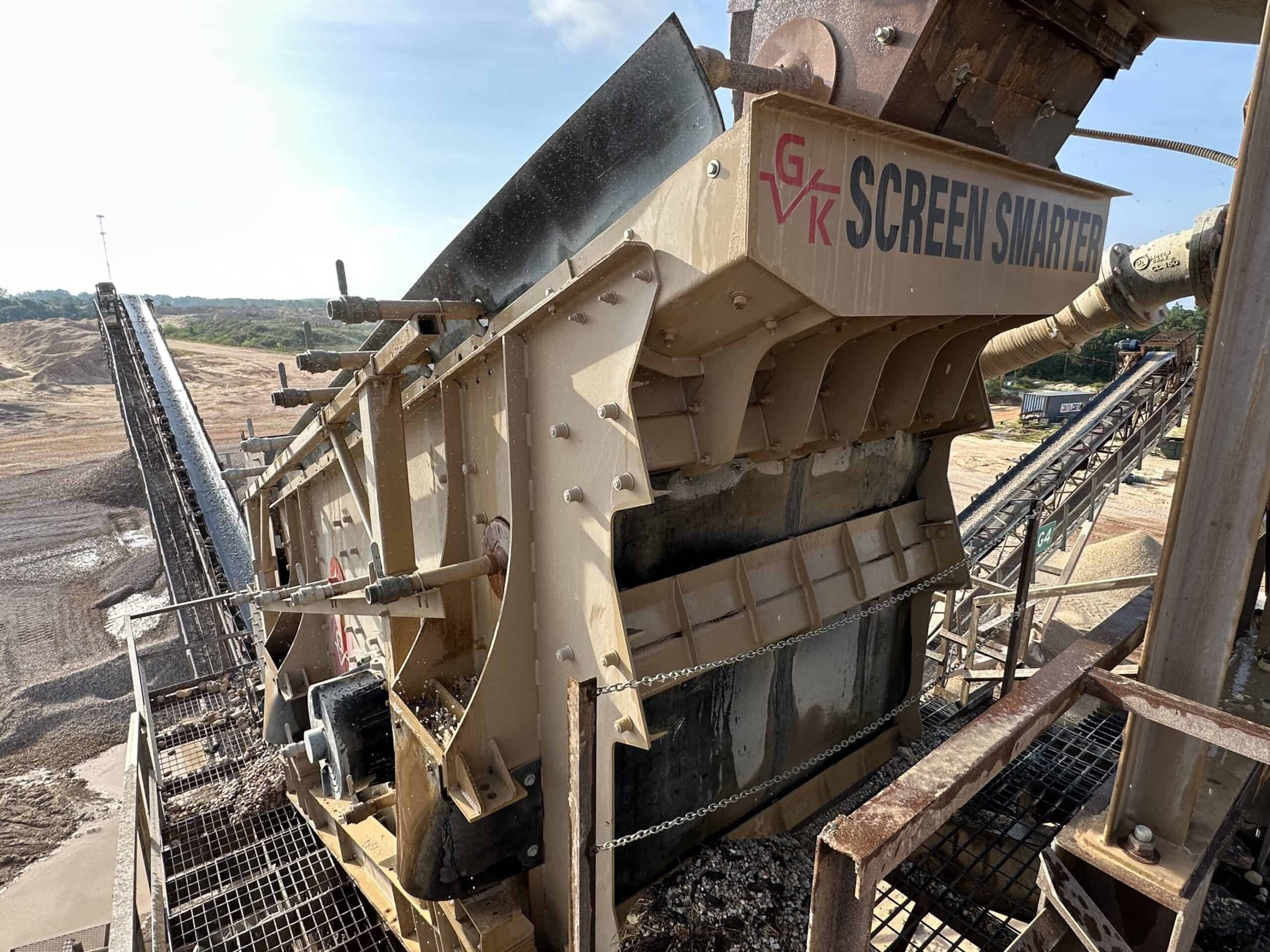 A GK Inclined Aggregate Screen